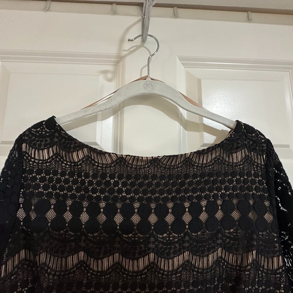 Jessica Howard Black Lace Cocktail Dress - Size 16 - NWOT - Picture 4 of 14